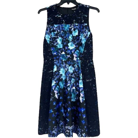 🆕👗Roz & Ali Floral Fit and Flare Dress - Picture 1 of 8
